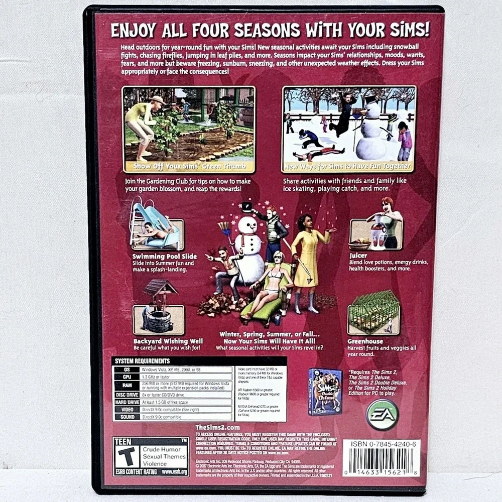 The Sims 2007 Life Stories,The Sims 2 Seasons Expansion & Sims 4 Island Living